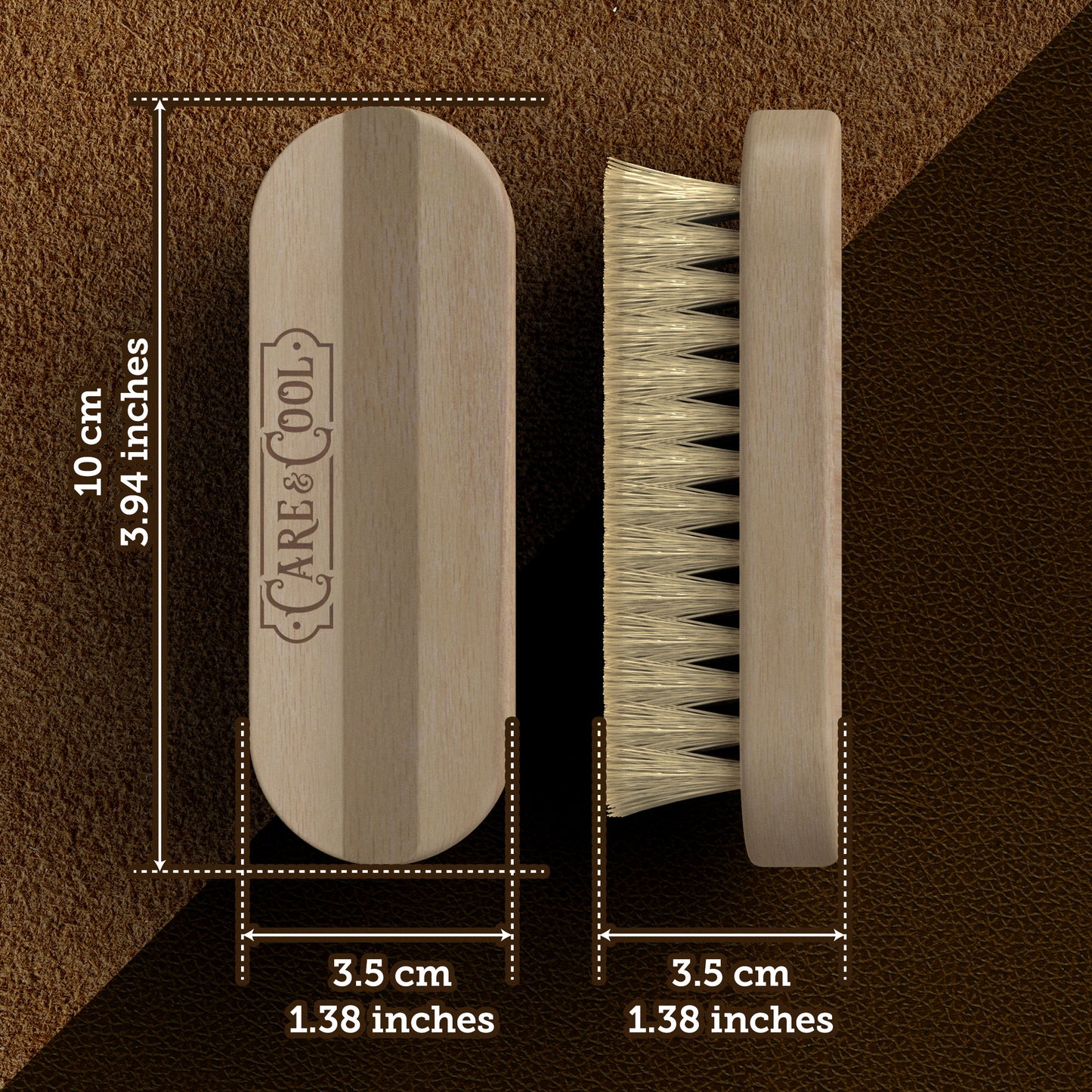 CARE & COOL PREMIUM %100 HOG BRUSH