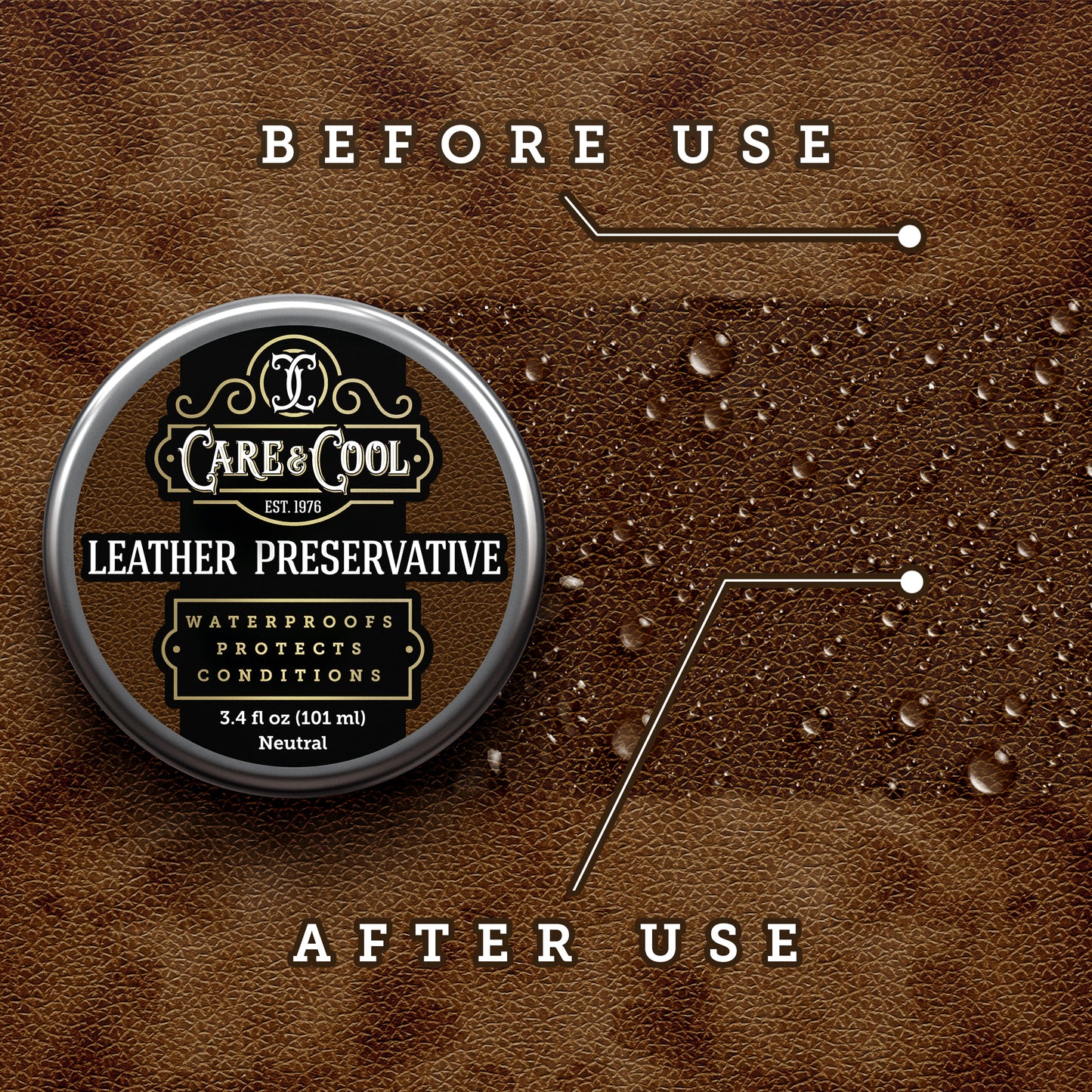 CARE & COOL LEATHER PRESERVATIVE (3.4 oz)