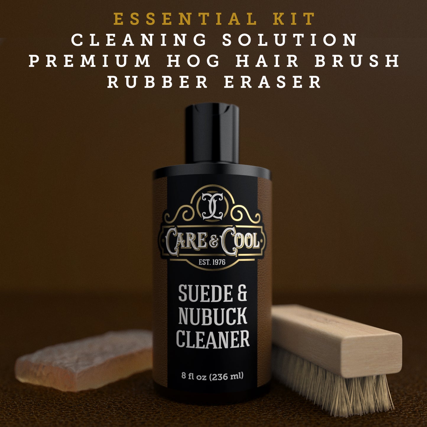 CARE & COOL SUEDE AND NUBUCK CLEANER KIT –