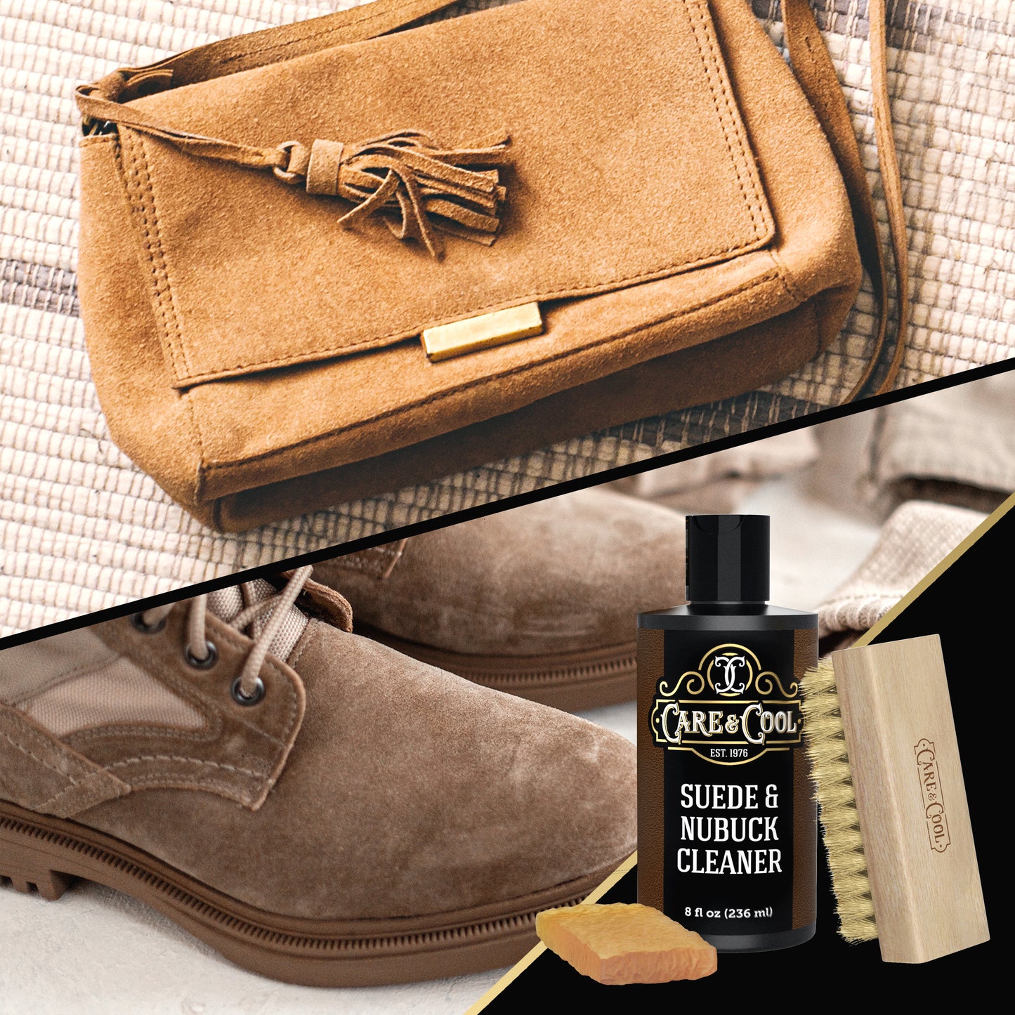 thumbnail image 2 of Moneysworth & Best Suede & Nubuck Care Kit – Cleaner, Protector + Cleaning Brush, New With Tags 2 of 6